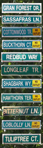 Neighborhood Street Signs